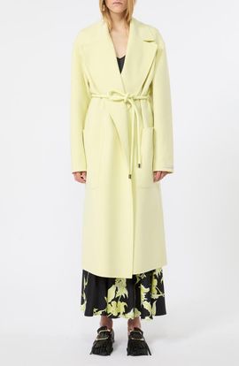 SPORTMAX SPORTMAX Zannata Belted Vigin Wool Trench Coat