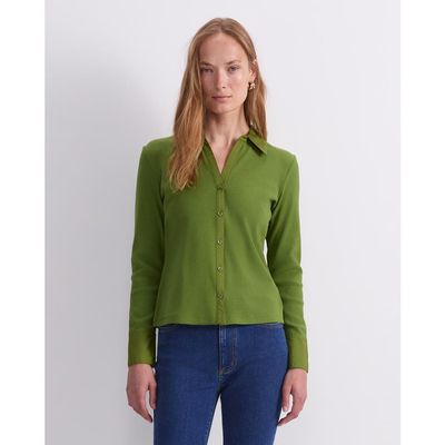 Sportscraft Sportscraft Catherine Rib Button-Front Shirt