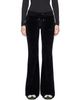 Sporty & Rich Sporty & Rich Black Signature Logo Krystal Sweatpants - 1
