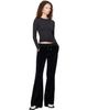 Sporty & Rich Sporty & Rich Black Signature Logo Krystal Sweatpants - 4