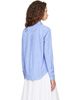 Sporty & Rich Sporty & Rich Blue & White NY Crest Oversized Shirt - 3