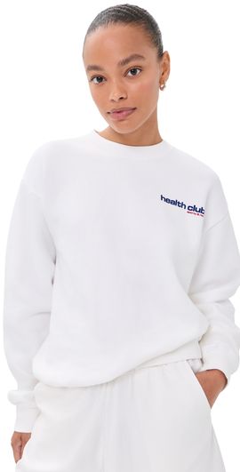 Sporty & Rich Sporty & Rich Bold Health Sweatshirt White Sports Red/Soda