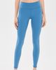 Sporty & Rich Sporty & Rich Bold Logo Full Leggings Dusty Blue White - 2