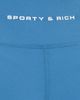 Sporty & Rich Sporty & Rich Bold Logo Full Leggings Dusty Blue White - 6
