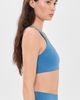 Sporty & Rich Sporty & Rich Bold Logo Sports Bra Dusty Blue White - 4