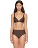 Sporty & Rich Sporty & Rich Brown Romy Bikini Top - 1