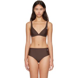 Sporty & Rich Sporty & Rich Brown Romy Bikini Top