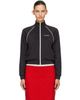 Sporty & Rich Sporty & Rich Brown Serif Logo Retro Track Jacket - 1