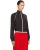 Sporty & Rich Sporty & Rich Brown Serif Logo Retro Track Jacket - 2