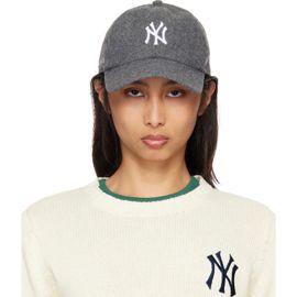 Sporty & Rich Sporty & Rich Gray '47 Edition Yankees Serif Wool Cap