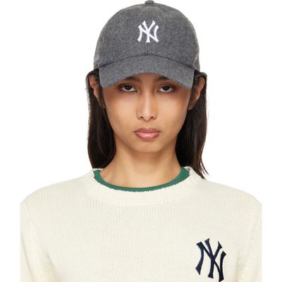 Sporty & Rich Sporty & Rich Gray '47 Edition Yankees Serif Wool Cap