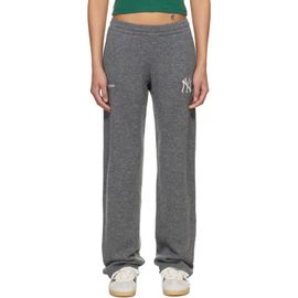 Sporty & Rich Sporty & Rich Gray Heritage Yankees Serif Cashmere Lounge Pants