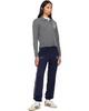 Sporty & Rich Sporty & Rich Gray Heritage Yankees Serif Cashmere Polo - 4