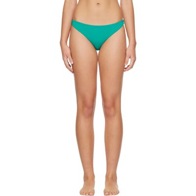 Sporty & Rich Sporty & Rich Green Signature Logo Claudia Bikini Bottom