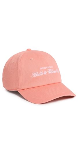 Sporty & Rich Sporty & Rich H & W Club Cap Flamingo White One