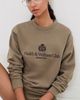 Sporty & Rich Sporty & Rich H & W Crest Embroidered Crewneck Sand - 2