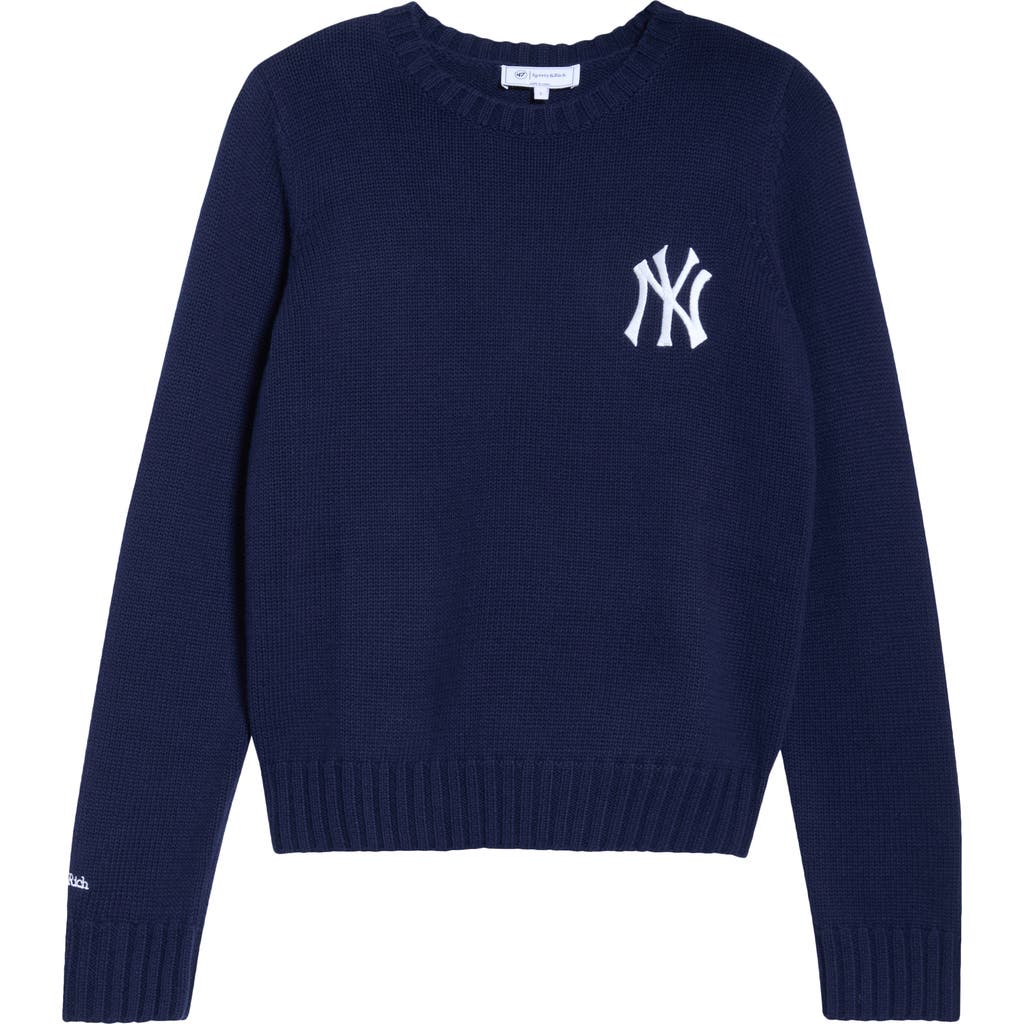 Sporty & Rich Sporty & Rich Heritage Yankees Serif Crewneck Sweater