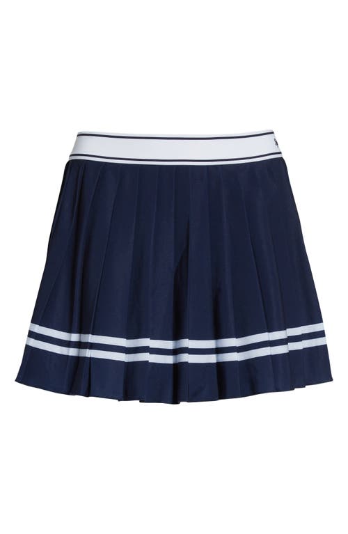 Sporty & Rich Sporty & Rich Italic Logo Pleated Skort