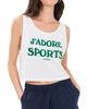 Sporty & Rich Sporty & Rich J'adore Baby Tank White Kelly - 1