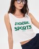 Sporty & Rich Sporty & Rich J'adore Baby Tank White Kelly - 2