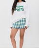 Sporty & Rich Sporty & Rich Jadore Flocked Crewneck Sweatshirt White Kelly - 5