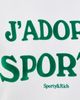 Sporty & Rich Sporty & Rich Jadore Flocked Crewneck Sweatshirt White Kelly - 6