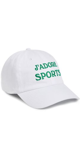 Sporty & Rich Sporty & Rich Jadore Hat White Kelly One