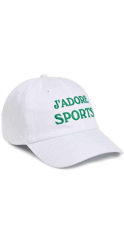 Sporty & Rich Sporty & Rich Jadore Hat White Kelly One