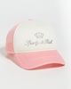 Sporty & Rich Sporty & Rich Juicy Crown Trucker Hat White/Rose One - 2