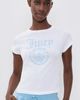 Sporty & Rich Sporty & Rich Juicy Emblem Essentials Tee White/Sky Blue - 2