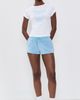 Sporty & Rich Sporty & Rich Juicy Emblem Essentials Tee White/Sky Blue - 5