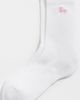 Sporty & Rich Sporty & Rich Juicy Script Socks White/Rose One - 1