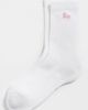 Sporty & Rich Sporty & Rich Juicy Script Socks White/Rose One - 2