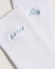 Sporty & Rich Sporty & Rich Juicy Script Socks White/Sky Blue One - 3
