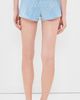 Sporty & Rich Sporty & Rich Juicy Script Velour Shorts Sky Blue - 3