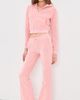 Sporty & Rich Sporty & Rich Juicy Script Velour Zip Hoodie Rose - 5