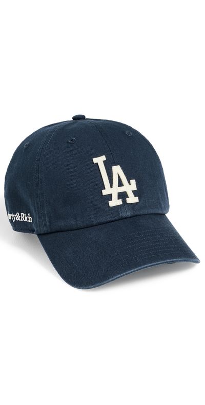 Sporty & Rich Sporty & Rich LA Hat Dark Navy White One