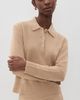 Sporty & Rich Sporty & Rich Logo Cashmere Polo Taupe - 2
