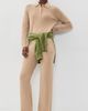 Sporty & Rich Sporty & Rich Logo Cashmere Trousers Taupe - 5