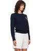 Sporty & Rich Sporty & Rich Navy Heritage Yankees Serif Knitted Sweater - 2
