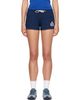 Sporty & Rich Sporty & Rich Navy NY Crest Lounge Shorts - 1