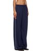 Sporty & Rich Sporty & Rich Navy Signature Logo Retro Track Pants - 2