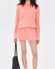 Sporty & Rich Sporty & Rich NY Crest Easy Long Sleeve Tee Flamingo Striped - 5