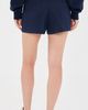 Sporty & Rich Sporty & Rich NY Crest Embroidered Disco Shorts Dark Navy - 3