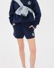 Sporty & Rich Sporty & Rich NY Crest Embroidered Disco Shorts Dark Navy - 5