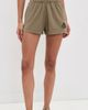Sporty & Rich Sporty & Rich NY Crest Embroidered Disco Shorts Sand - 2