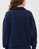 Sporty & Rich Sporty & Rich NY Crest Embroidered Quarter Zip Dark Navy - 3