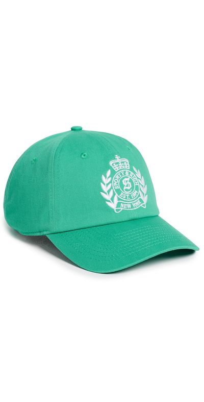 Sporty & Rich Sporty & Rich NY Crest Hat Amalfi Green White One