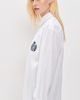 Sporty & Rich Sporty & Rich NY Crest Oversized Shirt White - 4