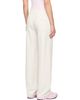 Sporty & Rich Sporty & Rich Off-White Signature Logo Embroidered Wide Sweatpants - 3